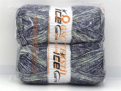 2x150gr. MEGA STAR Yün, Akrilik Çok renkli Kışlık, Yün, Batik Desenli