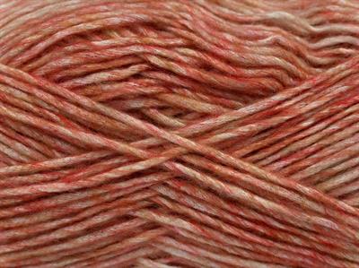 2x150gr. MEGA STAR Yün, Akrilik Somon Tonları Kışlık, Yün, Batik Desenli