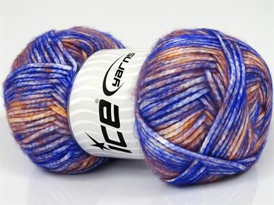 2x150gr. MEGA STAR Yün, Akrilik Beyaz, Somon Kışlık, Yün, Batik Desenli