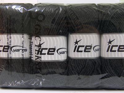 4x100gr. MERINO CHUNKY Akrilik, Merino Yün Antrasit Lüks, Merinos, Kışlık, Yün, Kalın