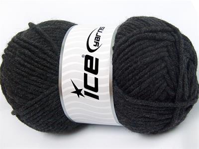 4x100gr. MERINO CHUNKY Akrilik, Merino Yün Antrasit Lüks, Merinos, Kışlık, Yün, Kalın