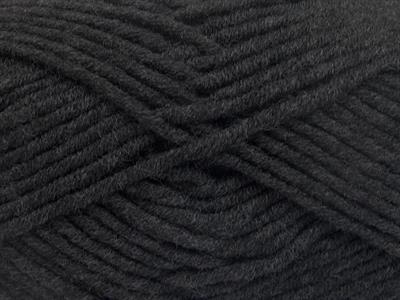 4x100gr. MERINO CHUNKY Akrilik, Merino Yün Antrasit Lüks, Merinos, Kışlık, Yün, Kalın