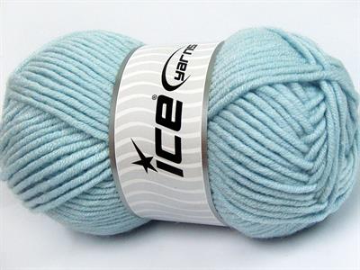 4x100gr. MERINO CHUNKY Akrilik, Merino Yün Bebe Mavisi Lüks, Merinos, Kışlık, Yün, Kalın