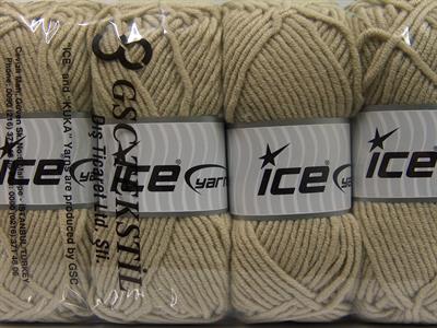 4x100gr. MERINO CHUNKY Akrilik, Merino Yün Bej Lüks, Merinos, Kışlık, Yün, Kalın