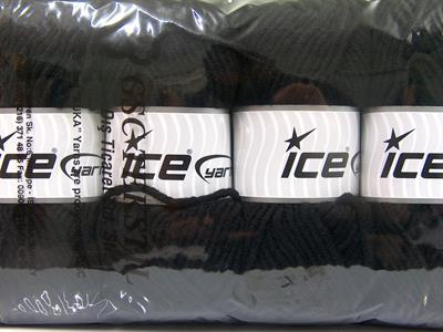 4x100gr. MERINO CHUNKY Akrilik, Merino Yün Siyah Lüks, Merinos, Kışlık, Yün, Kalın