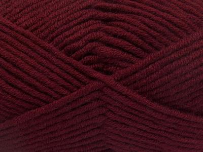 4x100gr. MERINO CHUNKY Akrilik, Merino Yün Bordo Lüks, Merinos, Kışlık, Yün, Kalın