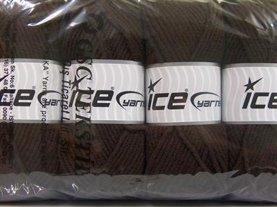 4x100gr. MERINO CHUNKY Akrilik, Merino Yün Kahverengi Lüks, Merinos, Kışlık, Yün, Kalın