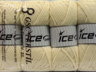 4x100gr. MERINO CHUNKY Akrilik, Merino Yün Krem Lüks, Merinos, Kışlık, Yün, Kalın