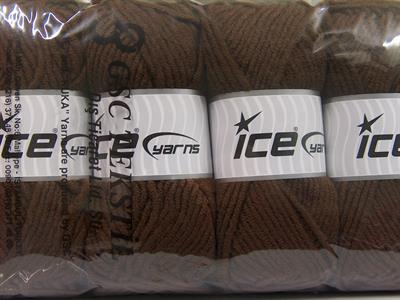 4x100gr. MERINO CHUNKY Akrilik, Merino Yün Koyu Kahverengi Lüks, Merinos, Kışlık, Yün, Kalın