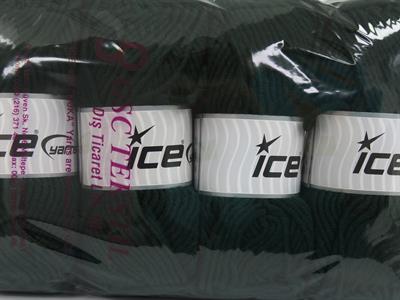 4x100gr. MERINO CHUNKY Akrilik, Merino Yün Koyu yeşil Lüks, Merinos, Kışlık, Yün, Kalın