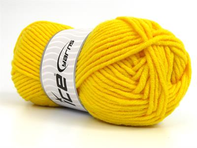 4x100gr. MERINO CHUNKY Akrilik, Merino Yün Koyu sarı Lüks, Merinos, Kışlık, Yün, Kalın