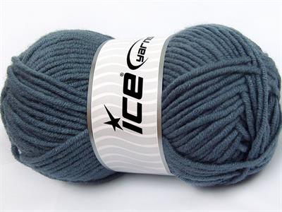 4x100gr. MERINO CHUNKY Akrilik, Merino Yün Indigo Mavi Lüks, Merinos, Kışlık, Yün, Kalın