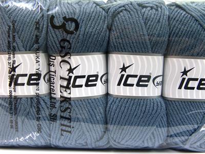 4x100gr. MERINO CHUNKY Akrilik, Merino Yün Indigo Mavi Lüks, Merinos, Kışlık, Yün, Kalın