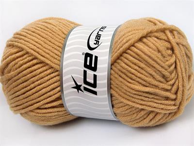 4x100gr. MERINO CHUNKY Akrilik, Merino Yün Açık Kahve Lüks, Merinos, Kışlık, Yün, Kalın