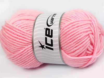 4x100gr. MERINO CHUNKY Akrilik, Merino Yün Açık Pembe Lüks, Merinos, Kışlık, Yün, Kalın