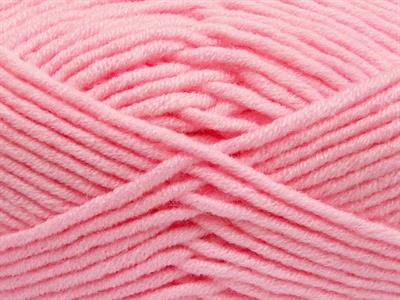 4x100gr. MERINO CHUNKY Akrilik, Merino Yün Açık Pembe Lüks, Merinos, Kışlık, Yün, Kalın