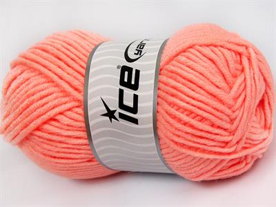 4x100gr. MERINO CHUNKY Akrilik, Merino Yün Açık Somon Lüks, Merinos, Kışlık, Yün, Kalın