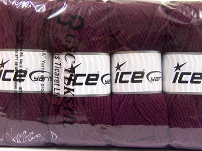 4x100gr. MERINO CHUNKY Akrilik, Merino Yün Maron Lüks, Merinos, Kışlık, Yün, Kalın