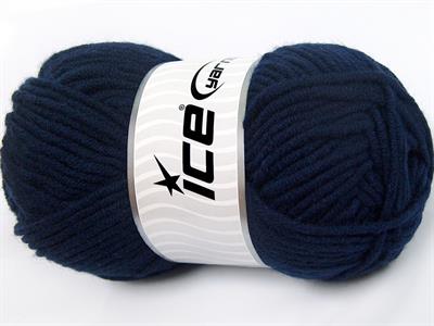 4x100gr. MERINO CHUNKY Akrilik, Merino Yün lacivert Lüks, Merinos, Kışlık, Yün, Kalın