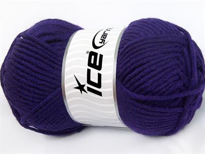 4x100gr. MERINO CHUNKY Akrilik, Merino Yün Mor Lüks, Merinos, Kışlık, Yün, Kalın