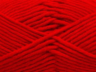 4x100gr. MERINO CHUNKY Akrilik, Merino Yün Kırmızı Lüks, Merinos, Kışlık, Yün, Kalın