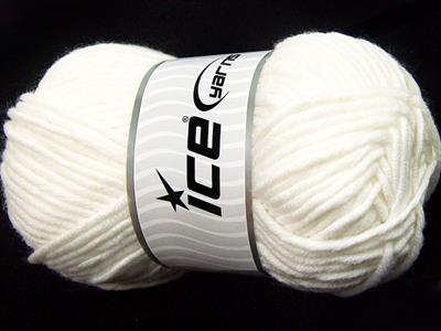 4x100gr. MERINO CHUNKY Akrilik, Merino Yün Beyaz Lüks, Merinos, Kışlık, Yün, Kalın