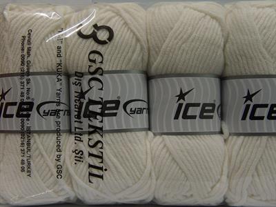 4x100gr. MERINO CHUNKY Akrilik, Merino Yün Beyaz Lüks, Merinos, Kışlık, Yün, Kalın