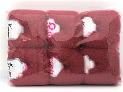 6x50gr. MERINO FUR  Koyu Orkide Lüks, Merinos, Kışlık, Yün