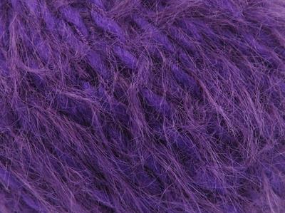 Lot of 6 Skeins Ice Yarns MERINO FUR (40% Superwash Merino Wool) Yarn Purple