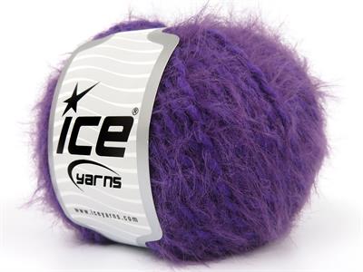 Lot of 6 Skeins Ice Yarns MERINO FUR (40% Superwash Merino Wool) Yarn Purple