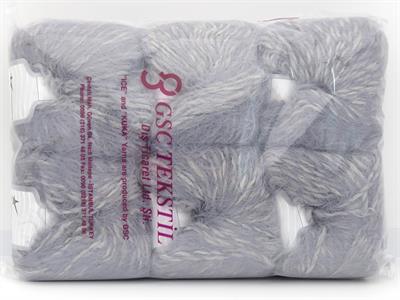 6x50gr. MERINO FUR WORSTED  Gri Lüks, Merinos, Kışlık, Yün