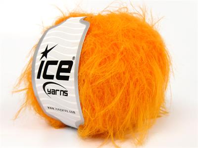 6x50gr. MERINO FUR WORSTED  Neon Turuncu Lüks, Merinos, Kışlık, Yün