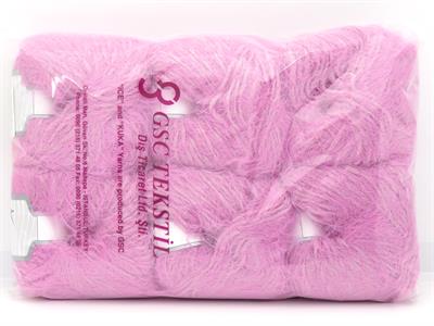 6x50gr. MERINO FUR WORSTED  Pembe Lüks, Merinos, Kışlık, Yün