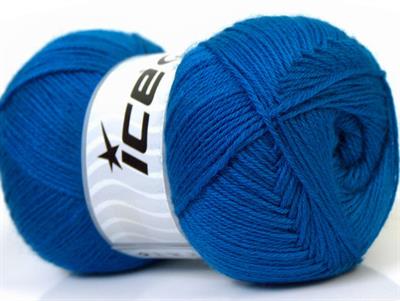 4x100gr. MERINO GOLD Akrilik, Merino Yün Mavi Lüks, Merinos, Kışlık