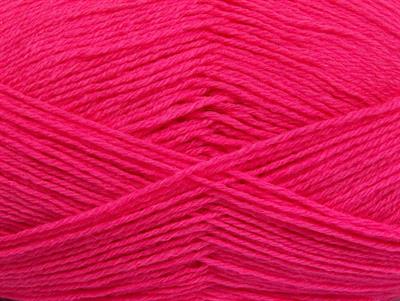 4x100gr. MERINO GOLD Akrilik, Merino Yün Parlak pembe Lüks, Merinos, Kışlık