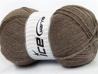 4x100gr. MERINO GOLD Akrilik, Merino Yün Koyu Bej Lüks, Merinos, Kışlık