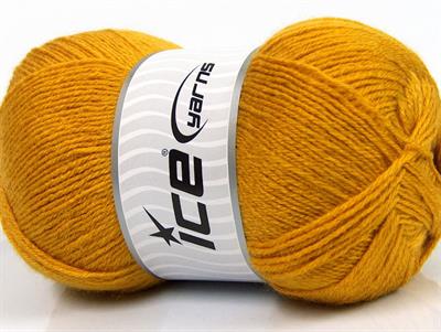 4x100gr. MERINO GOLD Akrilik, Merino Yün Koyu Altın Lüks, Merinos, Kışlık