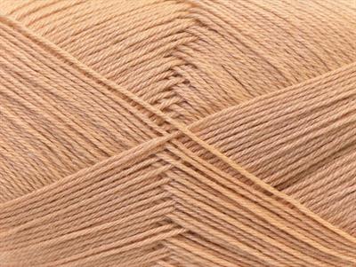 4x100gr. MERINO GOLD Akrilik, Merino Yün Açık Kahve Lüks, Merinos, Kışlık