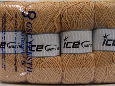 4x100gr. MERINO GOLD LIGHT Akrilik, Merino Yün Koyu Krem Lüks, Merinos, Kışlık