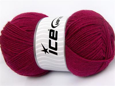 4x100gr. MERINO GOLD LIGHT Akrilik, Merino Yün Koyu Fuşya Lüks, Merinos, Kışlık