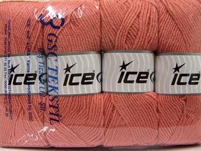 4x100gr. MERINO GOLD LIGHT Akrilik, Merino Yün Pembe Lüks, Merinos, Kışlık