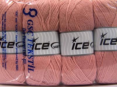 4x100gr. MERINO GOLD LIGHT Akrilik, Merino Yün Pudra Pembe Lüks, Merinos, Kışlık