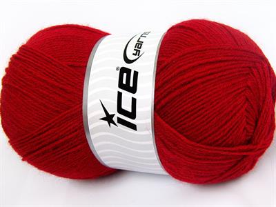 4x100gr. MERINO GOLD Akrilik, Merino Yün Kırmızı Lüks, Merinos, Kışlık