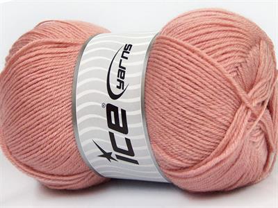 4x100gr. MERINO GOLD Akrilik, Merino Yün Gül pembe Lüks, Merinos, Kışlık