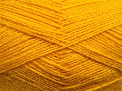 4x100gr. MERINO GOLD Akrilik, Merino Yün Sarı Lüks, Merinos, Kışlık