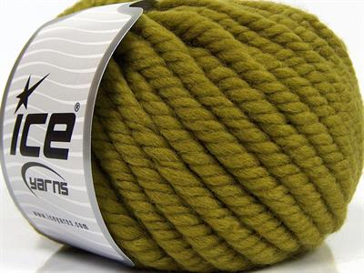 Lot of 4 x 100gr Skeins Ice Yarns MERINO XL (100% Merino Wool) Yarn Olive Green