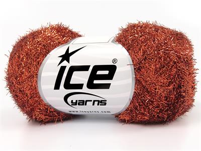 8x25gr. METALLIC GLITZ 25GR Metalik Simli Bakır Metalik Simli, Kışlık, Çok İnce, Yazlık İplikler