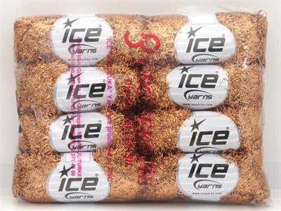 8x25gr. METALLIC GLITZ 25GR Metalik Simli Koyu Altın Metalik Simli, Kışlık, Çok İnce, Yazlık İplikler