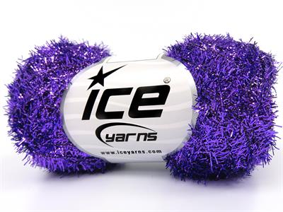 8x25gr. METALLIC GLITZ 25GR Metalik Simli Mor Metalik Simli, Kışlık, Çok İnce, Yazlık İplikler