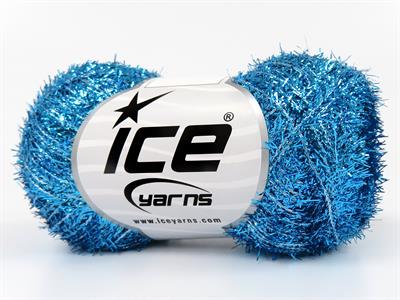 8x25gr. METALLIC GLITZ 25GR Metalik Simli Turkuaz Metalik Simli, Kışlık, Çok İnce, Yazlık İplikler